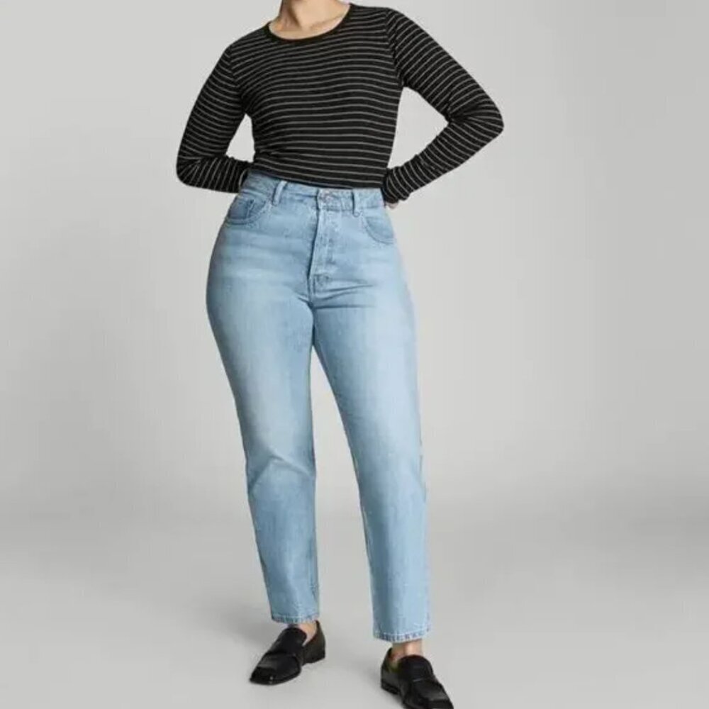Everlane The Curvy 90s Cheeky Straight Leg Jeans (26)